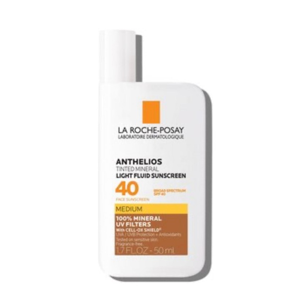 La Roche-Posay Anthelios Tinted Mineral Sunscreen 40 SPF Medium Tan NEW - Picture 3 of 13